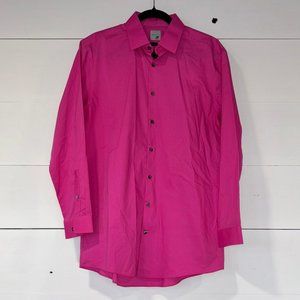 J Ferrar Super Slim Fit Mechanical Stretch Button Up Dress Shirt